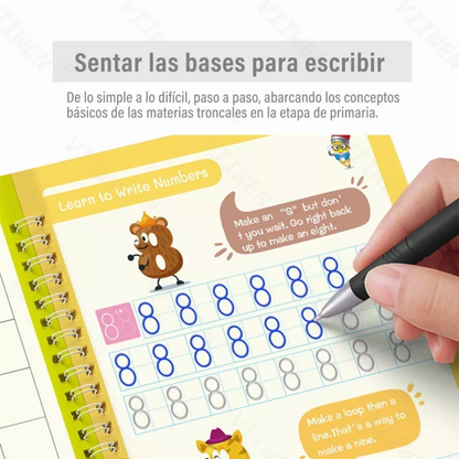 📚 Set Cuaderno Mágico Caligrafía Montessori  ✍️